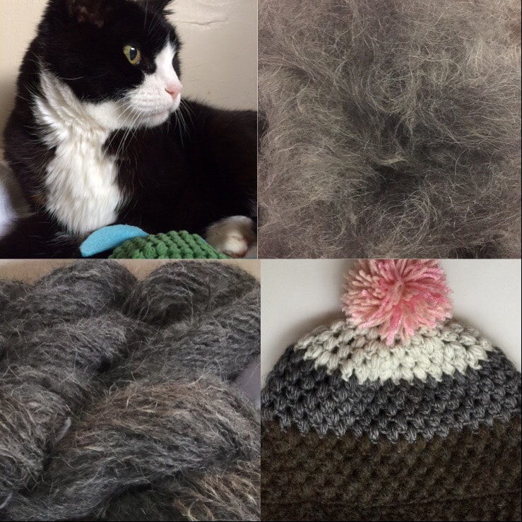 yarn made from cat hair 